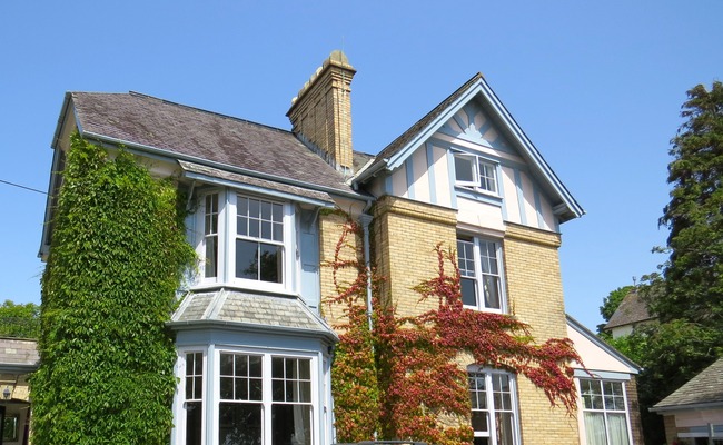 Period 2 storey home with plants growing on the exterior. Buildings Reinstatement Valuations